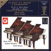 Bach, Mozart, Rachmaninoff: Works for Three Pianos Bach, Mozart, Rachmaninoff: Works for Three Pianos