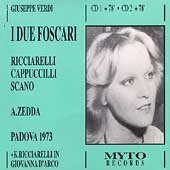 Verdi: I Due Foscari / Zedda, Cappuccilli, Scano, Guggia