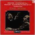 Brahms: Symphony No 1;  Mozart: Piano Concerto No 9 / Boehm