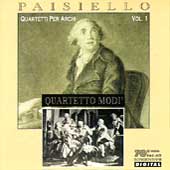 Paisiello: Quartetti Per Archi Vol 1 / Quartetto Modi
