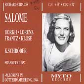 Strauss: Salome;  Wagner: Goetterdaemmerung Excerpts / Borkh