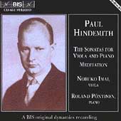 Hindemith: Sonatas for Viola and Piano, Meditation / Imai