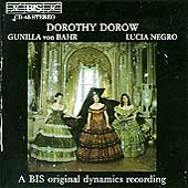 Music for Soprano, Flute & Piano / Dorow, von Bahr, Negro