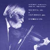 Schumann, Schubert, Stravinsky: Music for Violin / Rostal