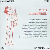 Otto Klemperer Conducts Weber, Beethoven, Brahms, Mozart