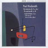 Hindemith: Kammermusik 2, Konzertmusik / Albert, Mauser