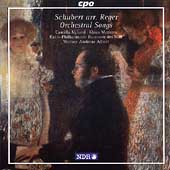 Schubert/Reger: Orchestral Songs / Nyland, Mertens, Albert Schubert/Reger: Orchestral Songs / Nyland, Mertens, Albert