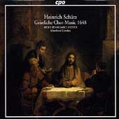 Schuetz: Geistliche Chor-Music 1648 / Cordes, et al
