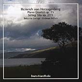 Herzogenberg: Piano Quartet, String Trio / Andreas Froelich, Belcanto Strings