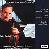 McKinley, Carbon, Chumbley: Violin Concertos / Zazofsky, etc