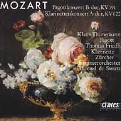 Mozart: Fagottkonzert, Klarinettenkonzert/Thunemann, Friedli