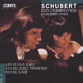 Schubert: Works for Piano Four Hands Vol 2 / Crommelynck Duo