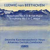 Beethoven: Symphony no 4 & 1 / Johannes Goritzki