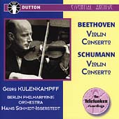 Beethoven, Schumann: Violin Concertos / Kulenkampff, et al