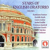Stars of English Oratorio Vol 1 / Ferrier, Nash, Catley, etc Stars of English Oratorio Vol 1 / Ferrier, Nash, Catley, etc