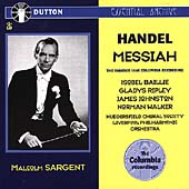 Handel: Messiah / Sargent, Baillie, Ripley, Walker, et al