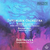 Beethoven: Symphonies No.7 Op.92, No.8 Op.93 / Bruno Weil(cond), Tafelmusik Baroque Orchestra, Jeanne Lamon(dir) ［CD+DVD］