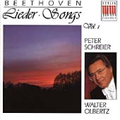 Beethoven: Lieder Vol 1 / Peter Schreier, Walter Olbertz