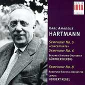 Hartmann: Symphonies No.5, 6, 8 / Gunther Herbig(cond), Herbert Kegel(cond), Berlin Symphony Orchestra, etc 