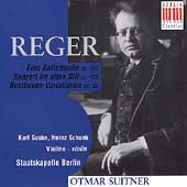 Reger: Eine Ballettsuite, etc / Suitner, Suske, Schunk Reger: Eine Ballettsuite, etc / Suitner, Suske, Schunk
