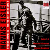 Hans Eisler: Works for Orchestra 1