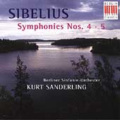 Sibelius: Symphonies no 4 & 5 / Kurt Sanderling, Berliner SO