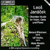 Janacek: Chamber Music for Violin, Cello & Piano / Pontinen
