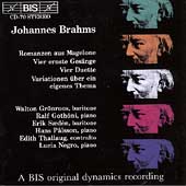 Brahms: Romanzen aus Magelone, etc / Groenroos, Gothoni