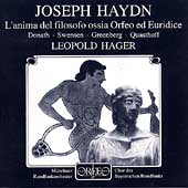 Haydn: Orfeo ed Euridice / Hager, Donath, Swensen, Greenberg Haydn: Orfeo ed Euridice / Hager, Donath, Swensen, Greenberg