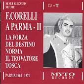 Corelli a Parma Vol 2 - La Forza, Norma, Trovatore, Tosca Corelli a Parma Vol 2 - La Forza, Norma, Trovatore, Tosca