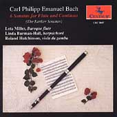 CPE Bach: 6 Sonatas for Flute and Continuo / Miller, et al