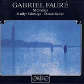 Faure: Melodies / Marilyn Schmiege, Donald Sulzen