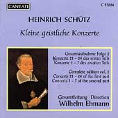 Schutz: Kleine Geistliche Konzerte Vol.2 / Adele Stolte(S), Arno Schonstedt(org), Wilhelm Ehmann(cond), Westfalische Kantorei, etc 