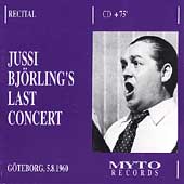 Jussi Bjoerling's Last Concert