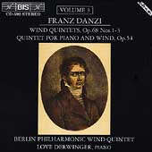 Danzi: Wind Quintets Vol 3 /Berlin Philharmonic Wind Quintet