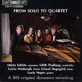 From Solo to Quartet / Schele, Thallaug, Winbergh, Hagegard