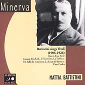 Battistini Sings Verdi / Carlo Sabajno, Emilia Corsi