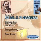 The 78s - Verdi: Un ballo in maschera / Serafin, Gigli