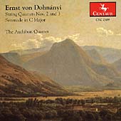 Dohn nyi: String Quartets nos 2 & 3, etc / Audubon Quartet Dohn nyi: String Quartets nos 2 & 3, etc / Audubon Quartet