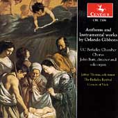Anthems and Instrumental Works by Orlando Gibbons / Butt Anthems and Instrumental Works by Orlando Gibbons / Butt