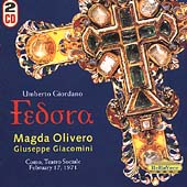 Giordano: Fedora / Scaglia, Olivero, Giacomini, D'Anna