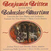 Britten: Scottish Ballad;  Martinu / Pierce, Jonas, Stratta