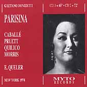 Donizetti: Parisina / Queler, Caballe, Pruett, Quilico, etc