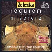 Zelenka: Requiem, Miserere / Valek, Ensemble Baroque 1994