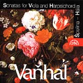 Vanhal: Sonatas for Viola and Harpsichord / Spelina, Hala
