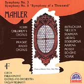 Mahler: Symphonies no 3 & 8 / Neumann, Czech PO & Chorus