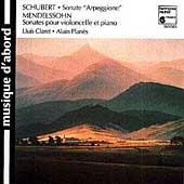 Schubert: Sonate "Arpeggione";  Mendelssohn / Claret, Planes