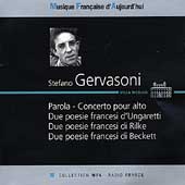 Stefano Gervasoni: Parola,Concerto pour alto, etc